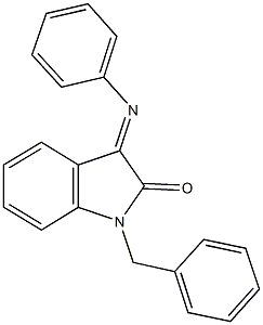 1-benzyl-3-(phenylimino)-1,3-dihydro-2H-indol-2-one Structure