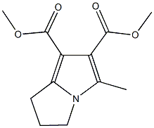 dimethyl 5-methyl-2,3-dihydro-1H-pyrrolizine-6,7-dicarboxylate 구조식 이미지