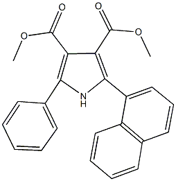 dimethyl 2-(1-naphthyl)-5-phenyl-1H-pyrrole-3,4-dicarboxylate 구조식 이미지