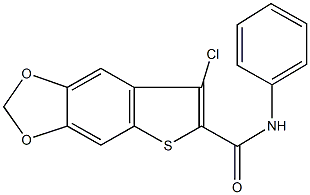 7-chloro-N-phenylthieno[2,3-f][1,3]benzodioxole-6-carboxamide 구조식 이미지
