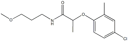 2-(4-chloro-2-methylphenoxy)-N-(3-methoxypropyl)propanamide Structure