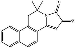 6,6-dimethyl-5,6-dihydrobenzo[f]pyrrolo[2,1-a]isoquinoline-8,9-dione 구조식 이미지