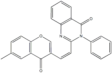 2-[2-(6-methyl-4-oxo-4H-chromen-3-yl)vinyl]-3-phenyl-4(3H)-quinazolinone Structure
