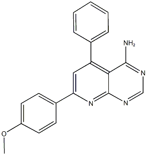 7-(4-methoxyphenyl)-5-phenylpyrido[2,3-d]pyrimidin-4-ylamine Structure