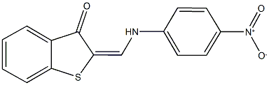 2-({4-nitroanilino}methylene)-1-benzothiophen-3(2H)-one Structure