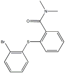 2-[(2-bromophenyl)sulfanyl]-N,N-dimethylbenzamide 구조식 이미지