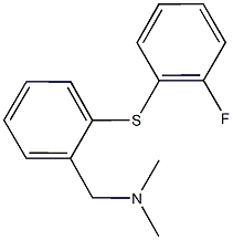 N-{2-[(2-fluorophenyl)sulfanyl]benzyl}-N,N-dimethylamine Structure