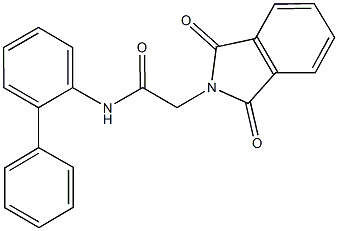 N-[1,1'-biphenyl]-2-yl-2-(1,3-dioxo-1,3-dihydro-2H-isoindol-2-yl)acetamide 구조식 이미지