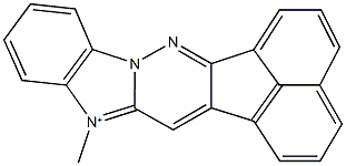 8-methylacenaphtho[1',2':3,4]pyridazino[6,1-b]benzimidazol-8-ium Structure