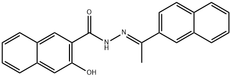 3-hydroxy-N'-[1-(2-naphthyl)ethylidene]-2-naphthohydrazide 구조식 이미지