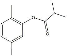 2,5-dimethylphenyl 2-methylpropanoate Structure