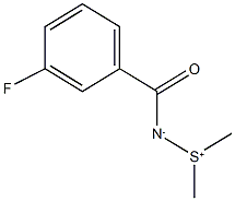 N-(dimethylsulfonio)-3-fluorobenzenecarboximidate 구조식 이미지