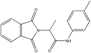 2-(1,3-dioxo-1,3-dihydro-2H-isoindol-2-yl)-N-(4-methylphenyl)propanamide 구조식 이미지