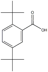 2,5-ditert-butylbenzoic acid 구조식 이미지