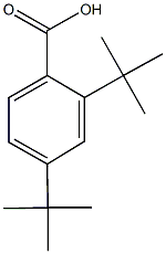 2,4-ditert-butylbenzoic acid Structure