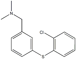N-{3-[(2-chlorophenyl)sulfanyl]benzyl}-N,N-dimethylamine Structure
