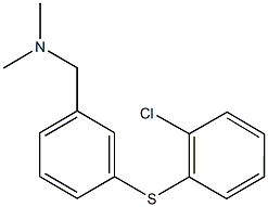 N-{3-[(2-chlorophenyl)sulfanyl]benzyl}-N,N-dimethylamine 구조식 이미지