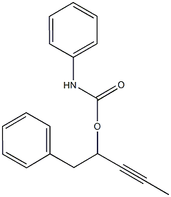1-benzyl-2-butynyl phenylcarbamate Structure