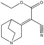 ethyl 1-azabicyclo[2.2.2]oct-3-ylidene(cyano)acetate Structure