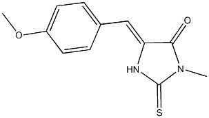 5-(4-methoxybenzylidene)-3-methyl-2-thioxo-4-imidazolidinone 구조식 이미지