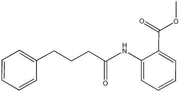 methyl 2-[(4-phenylbutanoyl)amino]benzoate 구조식 이미지
