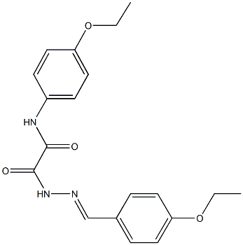 2-[2-(4-ethoxybenzylidene)hydrazino]-N-(4-ethoxyphenyl)-2-oxoacetamide 구조식 이미지