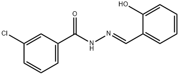 3-chloro-N'-(2-hydroxybenzylidene)benzohydrazide Structure