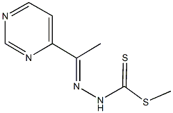 methyl 2-[1-(4-pyrimidinyl)ethylidene]hydrazinecarbodithioate Structure