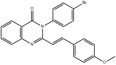 3-(4-bromophenyl)-2-[2-(4-methoxyphenyl)vinyl]-4(3H)-quinazolinone Structure