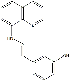 3-hydroxybenzaldehyde quinolin-8-ylhydrazone 구조식 이미지