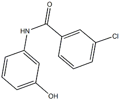 3-chloro-N-(3-hydroxyphenyl)benzamide 구조식 이미지