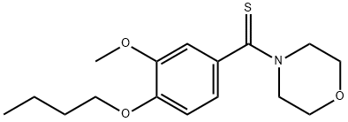 4-(4-butoxy-3-methoxybenzothioyl)morpholine Structure