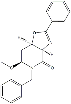 5-benzyl-6-(methylsulfanyl)-2-phenyl-5,6,7,7a-tetrahydro[1,3]oxazolo[4,5-c]pyridin-4(3aH)-one Structure