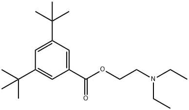 2-(diethylamino)ethyl 3,5-ditert-butylbenzoate 구조식 이미지