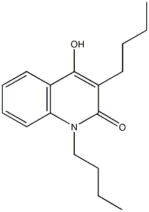 1,3-dibutyl-4-hydroxy-2(1H)-quinolinone Structure