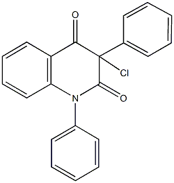 3-chloro-1,3-diphenyl-2,4(1H,3H)-quinolinedione Structure