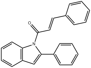 1-cinnamoyl-2-phenyl-1H-indole 구조식 이미지