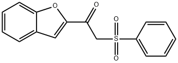 1-(1-benzofuran-2-yl)-2-(phenylsulfonyl)ethanone Structure