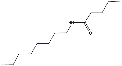 N-octylpentanamide 구조식 이미지