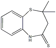 2,2-dimethyl-2,3-dihydro-1,5-benzothiazepine-4(5H)-thione Structure