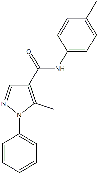 5-methyl-N-(4-methylphenyl)-1-phenyl-1H-pyrazole-4-carboxamide Structure