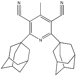2,6-di(1-adamantyl)-4-methyl-3,5-pyridinedicarbonitrile 구조식 이미지