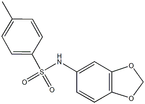 N-(1,3-benzodioxol-5-yl)-4-methylbenzenesulfonamide 구조식 이미지