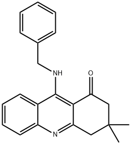 9-(benzylamino)-3,3-dimethyl-3,4-dihydro-1(2H)-acridinone Structure