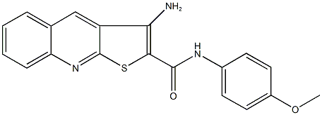 3-amino-N-(4-methoxyphenyl)thieno[2,3-b]quinoline-2-carboxamide Structure