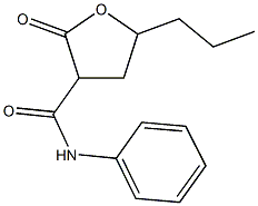 2-oxo-N-phenyl-5-propyltetrahydro-3-furancarboxamide 구조식 이미지