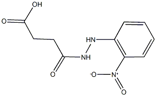 4-(2-{2-nitrophenyl}hydrazino)-4-oxobutanoic acid 구조식 이미지