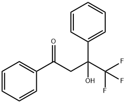 4,4,4-trifluoro-3-hydroxy-1,3-diphenyl-1-butanone 구조식 이미지