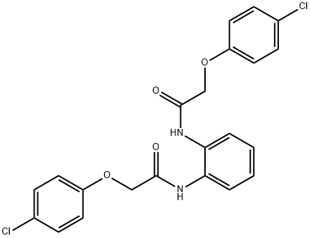 2-(4-chlorophenoxy)-N-(2-{[(4-chlorophenoxy)acetyl]amino}phenyl)acetamide Structure