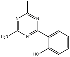 2-(4-amino-6-methyl-1,3,5-triazin-2-yl)phenol Structure